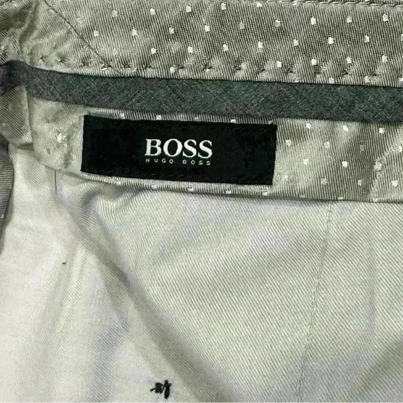 Boss Hugo Boss Shark5 Gray Dress Pants Men’s Sz 34R - Mint EUC - Picture 4 of 15